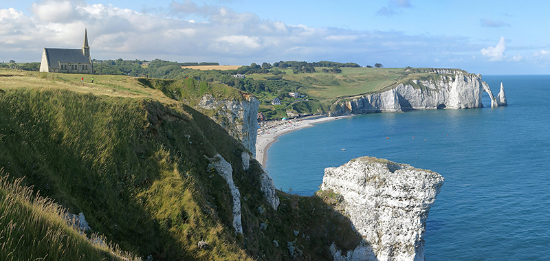 View on Etretat, photo by Jörg Braukmann