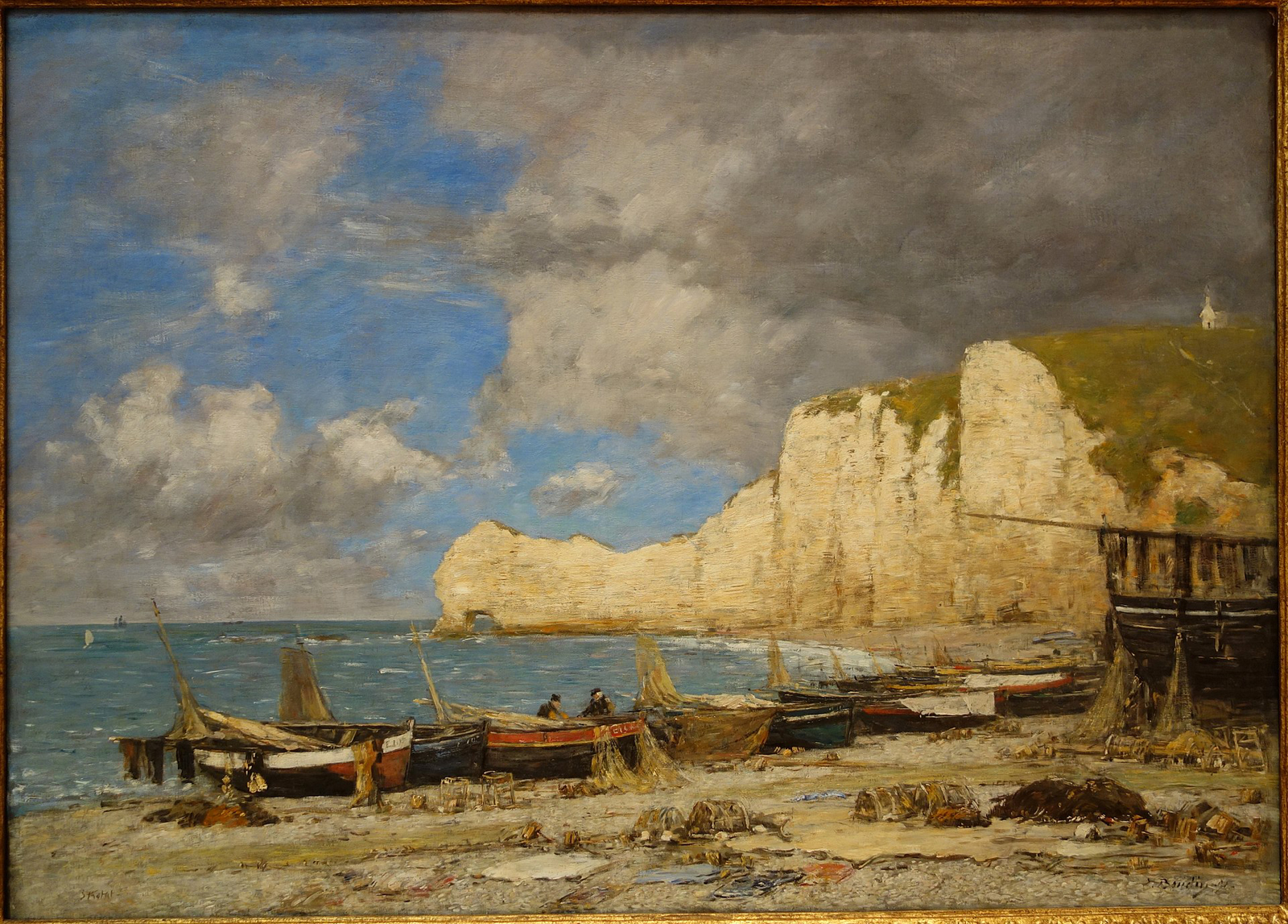 Etretat by Eugene Boudin painted 1891, Chazen Museum of Art, Madison