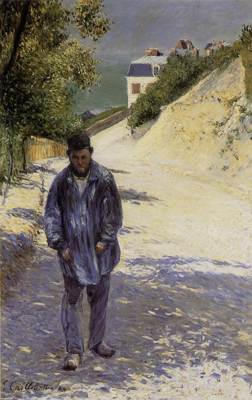chemin Saint Clair at Etretat by Gustave Caillebotte