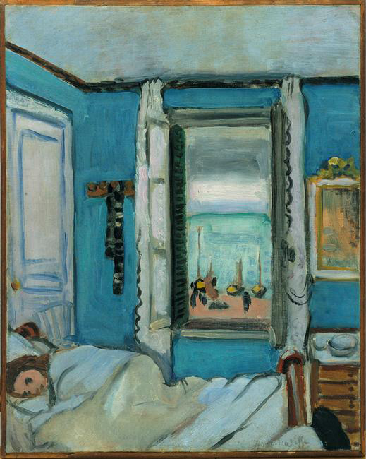 Interior at Etretat, Marguerite Matisse sleeping by Henri Matisse, painted 1920, Berggruen Museum Berlin
