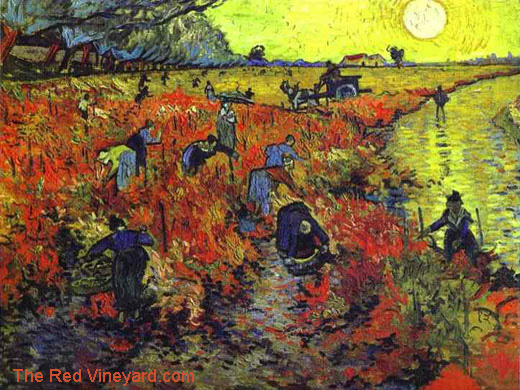 The Red Videyard by Vincent van Gogh, once owned by Anna Boch, great aunt of Stephany von Fuerstenberg